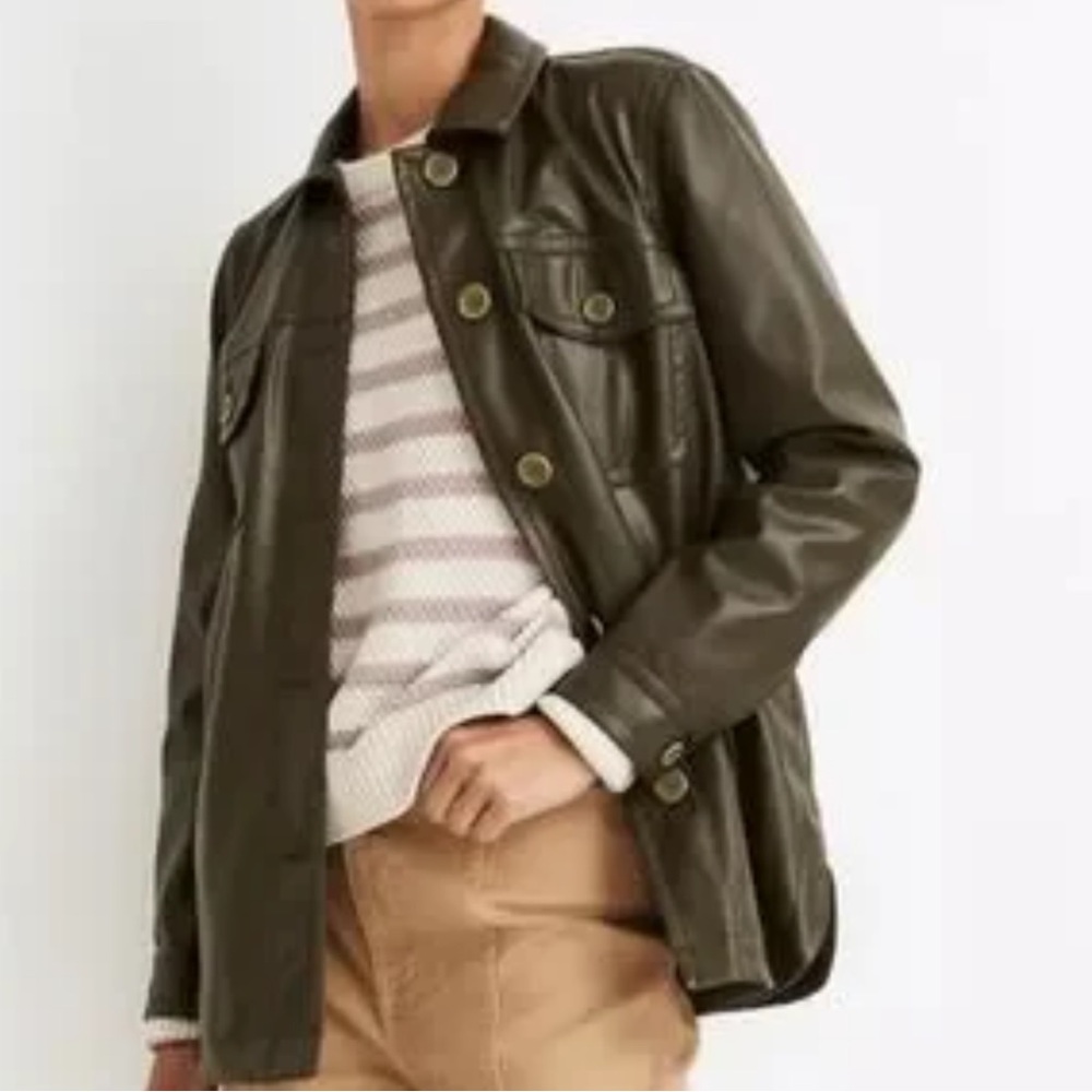 Madewell Dark Olive Green Vegan Chore Jacket